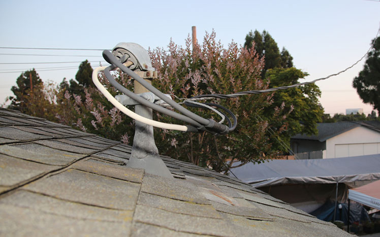 Weatherhead on roof